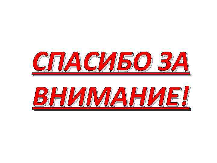 СПАСИБО ЗА ВНИМАНИЕ! 