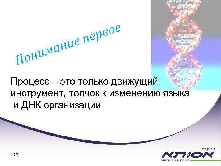 ие ан ним По вое ер п Процесс – это только движущий инструмент, толчок