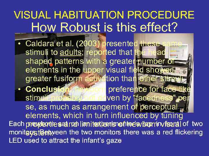 How Robust is this effect? • Caldara et al. (2003) presented these same stimuli