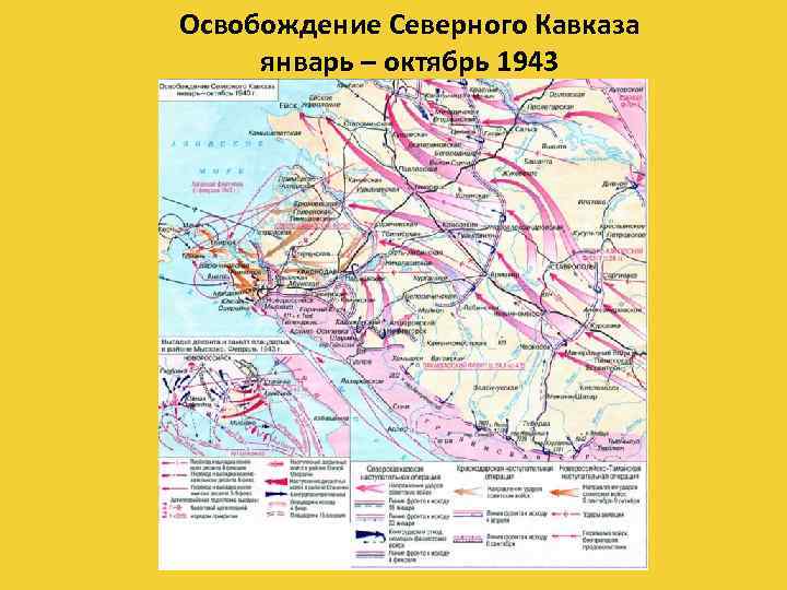 Освобождение Северного Кавказа январь – октябрь 1943 