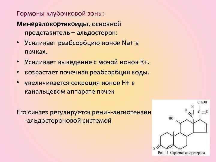 Гормон альдостерон железа