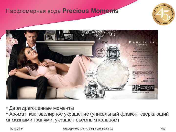 Парфюмерная вода Precious Moments • Даря драгоценные моменты • Аромат, как ювелирное украшение (уникальный