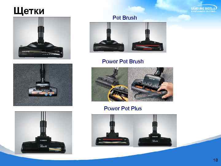 Щетки Pet Brush Power Pet Plus 18 