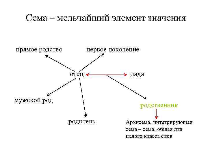 Поколения родственников схема