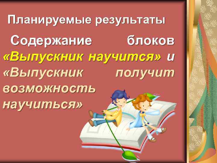 Планируемые результаты Содержание блоков «Выпускник научится» и «Выпускник получит возможность научиться» 