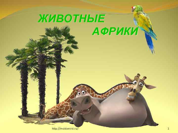 ЖИВОТНЫЕ АФРИКИ http: //moidomi-ki. ru/ 1 