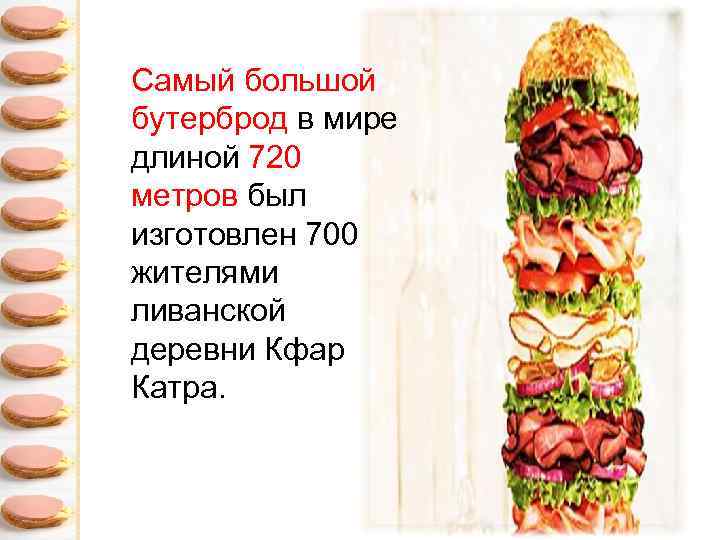 Самый большой бутерброд в мире длиной 720 метров был изготовлен 700 жителями ливанской деревни