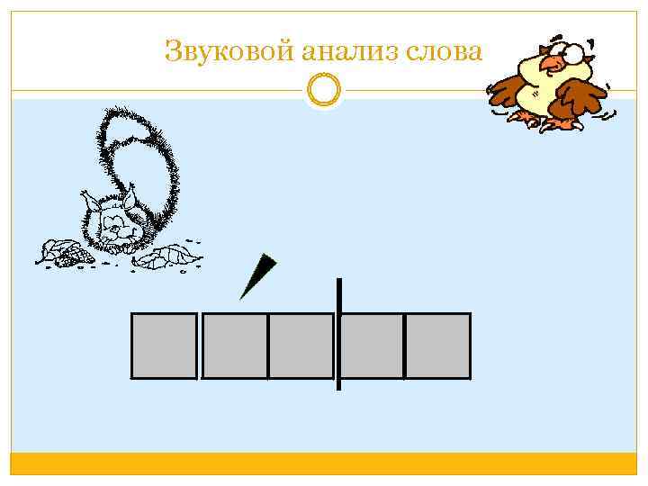 Звуковой анализ слова 