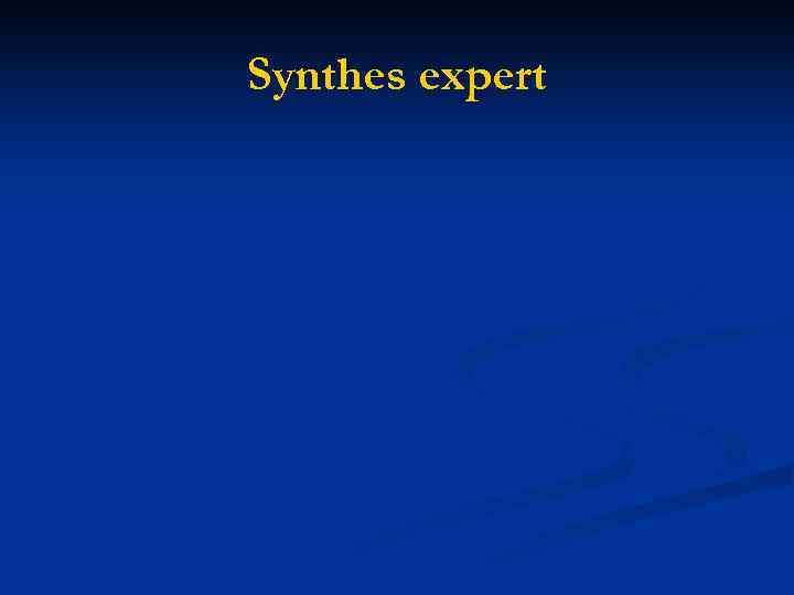 Synthes expert 