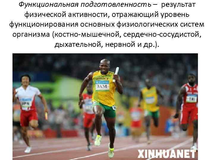 Функциональная подготовленность – результат физической активности, отражающий уровень функционирования основных физиологических систем организма (костно-мышечной,