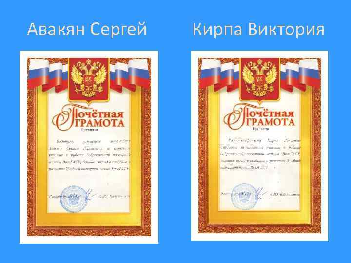 Авакян Сергей Кирпа Виктория 