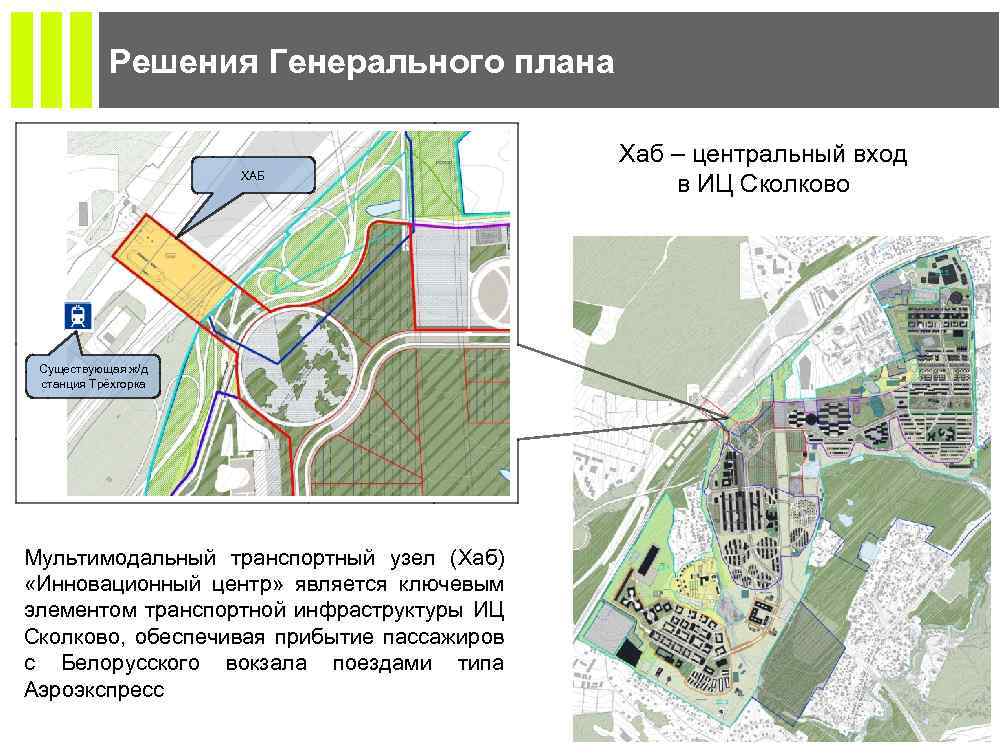 Генеральная схема развития транспортного узла должна обеспечивать