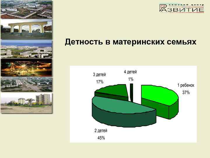 Детность в материнских семьях 