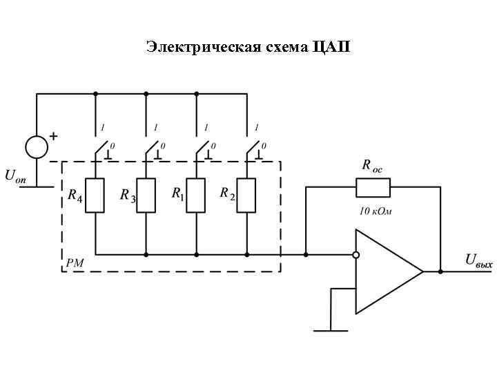 Цифро аналоговый преобразователь схема