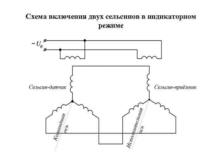 Индикаторная схема включения сельсинов