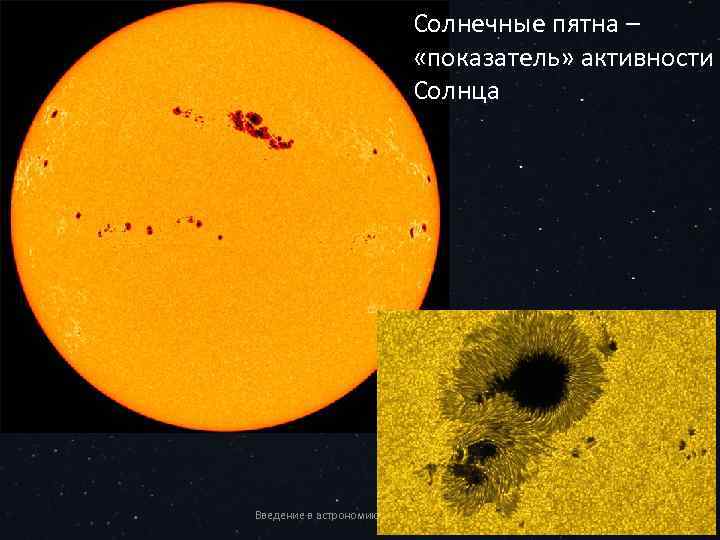 Карта солнечных пятен