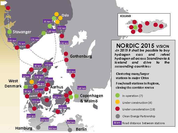 Oslo ICELAND 45 km 150 km Stavanger 120 km 175 km 165 km 150