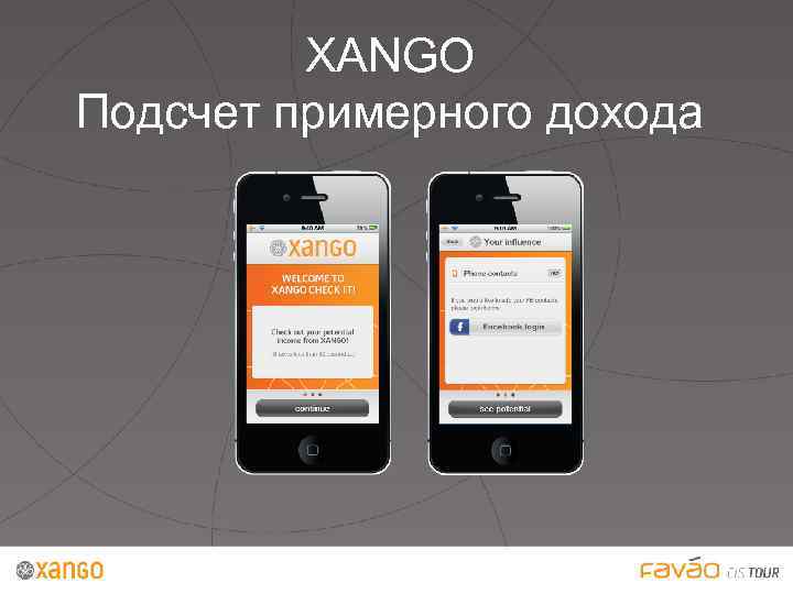 XANGO Подсчет примерного дохода 