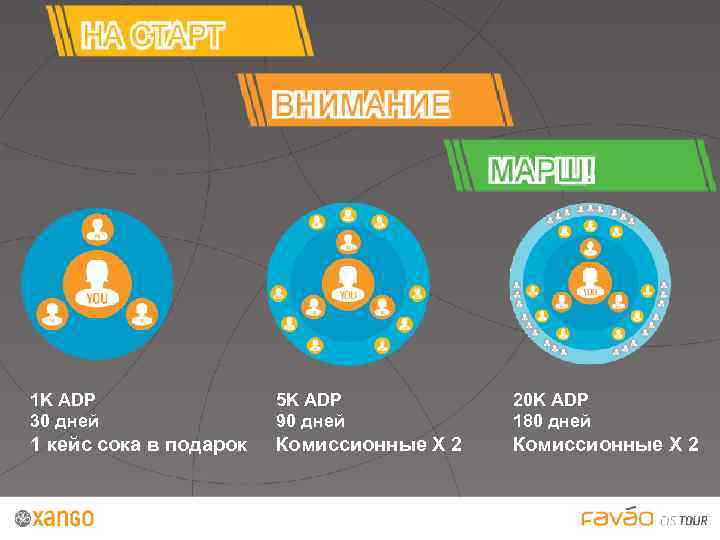 1 K ADP 30 дней 5 K ADP 90 дней 20 K ADP 180