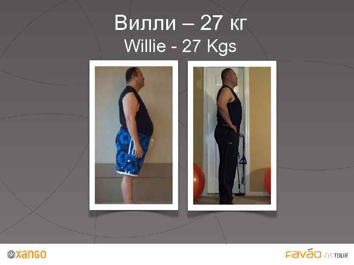 Вилли – 27 кг Willie - 27 Kgs 