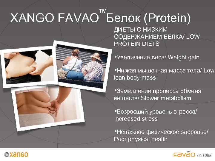 ™ XANGO FAVAO Белок (Protein) ДИЕТЫ С НИЗКИМ СОДЕРЖАНИЕМ БЕЛКА/ LOW PROTEIN DIETS •