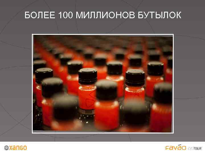 БОЛЕЕ 100 МИЛЛИОНОВ БУТЫЛОК 