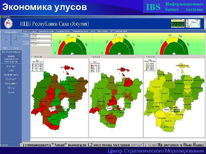 Экономика улусов IBS Информационные бизнес системы Центр Стратегического Моделирования 