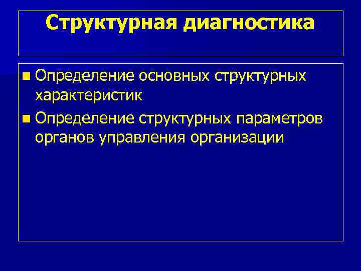 Определение структурного параметра