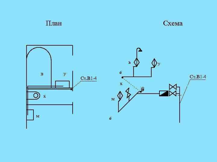 План Схема в в к м у у б Ст. В 1 -4 к