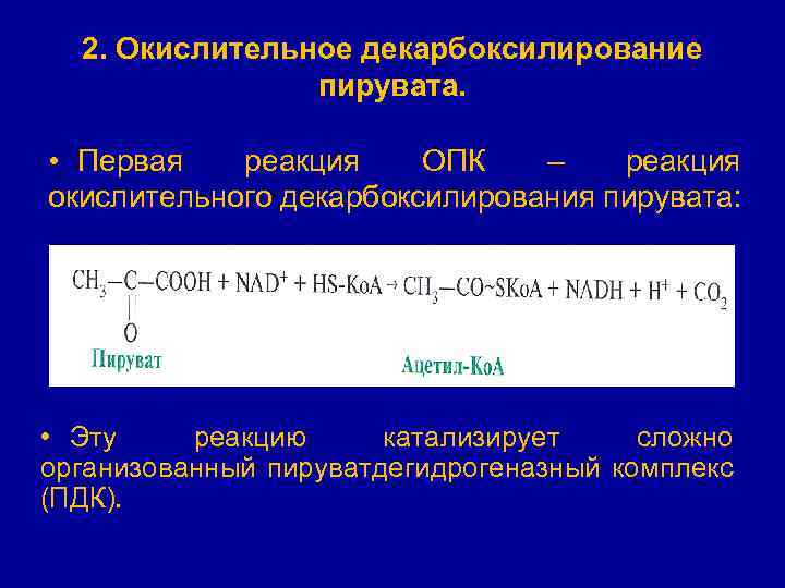 Декарбоксилирование пирувата