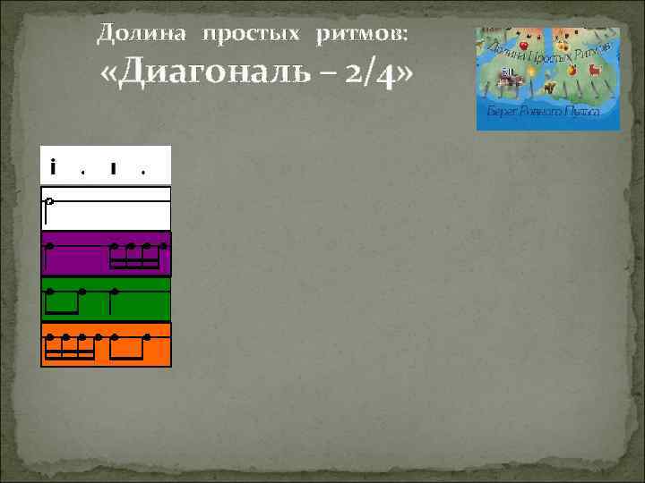 Долина простых ритмов: «Диагональ – 2/4» 