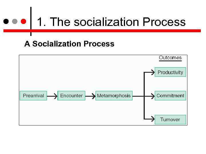 1. The socialization Process A Socialization Process 