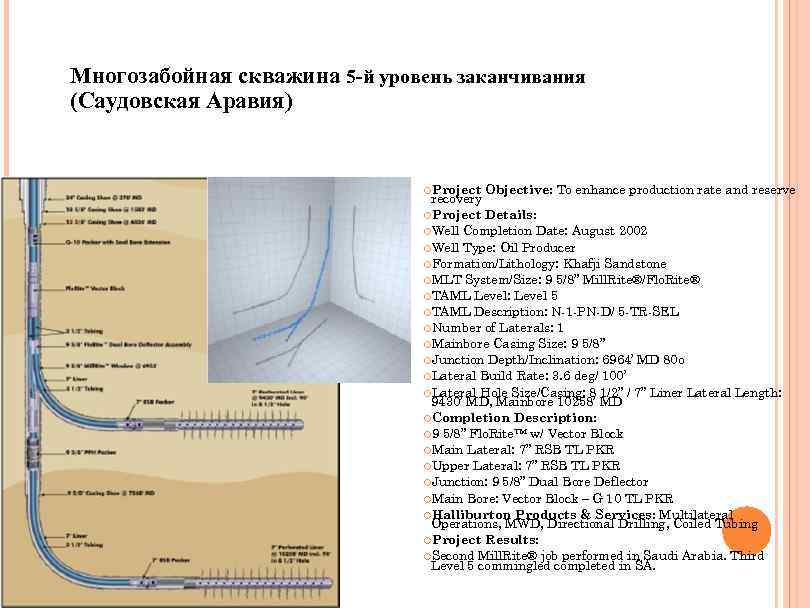 Схемы многозабойных скважин