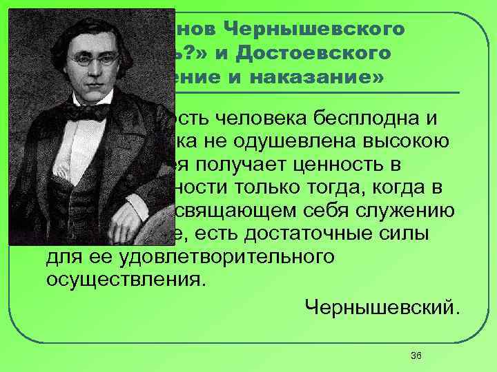 Связь романов Чернышевского «Что делать? » и Достоевского «Преступление и наказание» Деятельность человека бесплодна