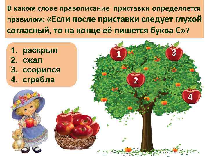 В каком слове правописание приставки определяется правилом: «Если после приставки следует глухой согласный, то