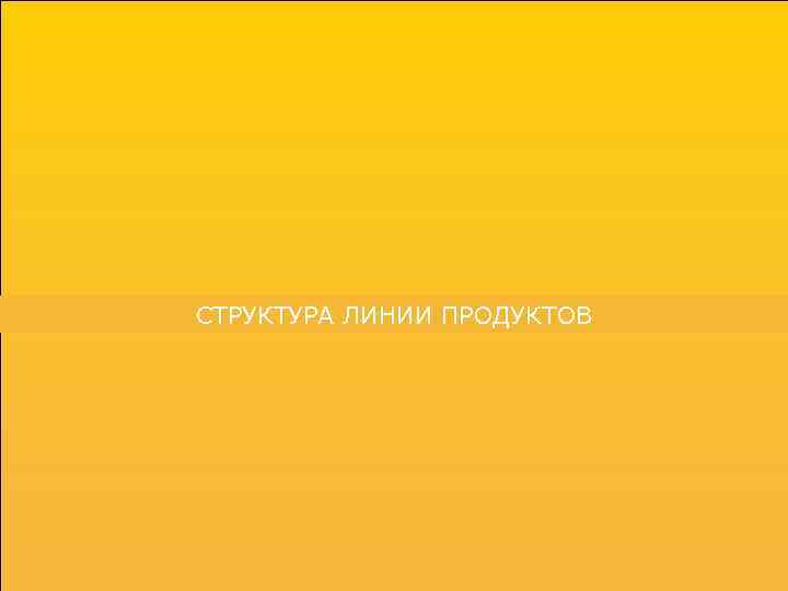 СТРУКТУРА ЛИНИИ ПРОДУКТОВ 