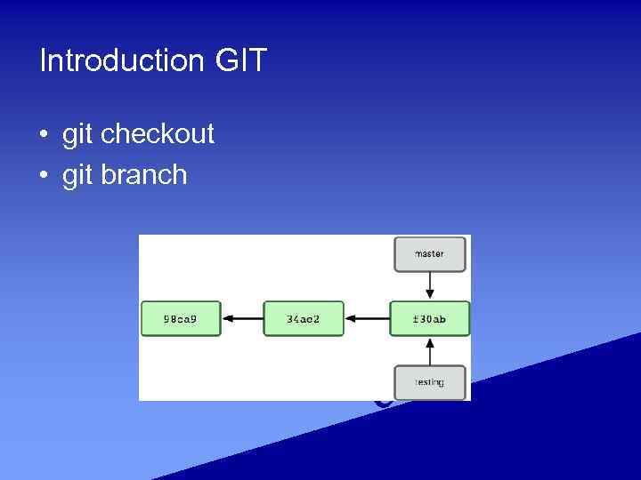 Introduction GIT • git checkout • git branch 