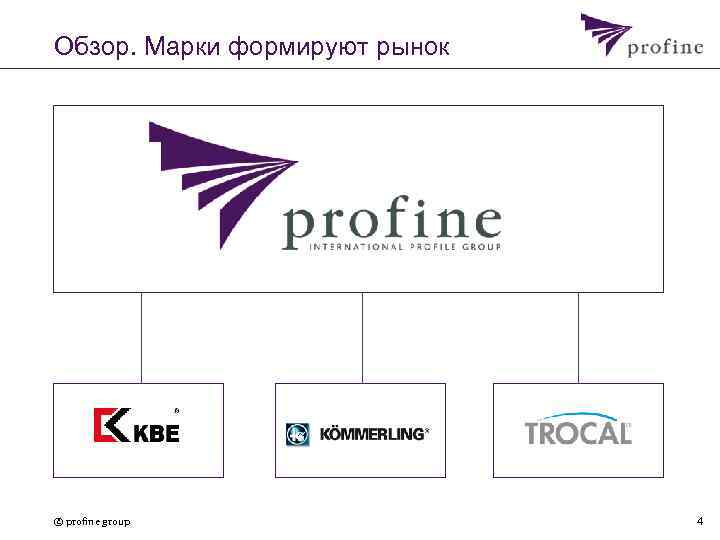 Обзор. Марки формируют рынок © profine group 4 