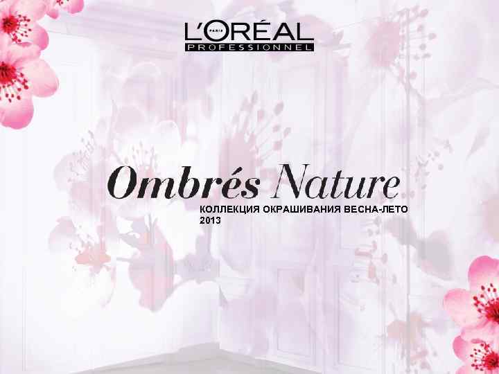 КОЛЛЕКЦИЯ ОКРАШИВАНИЯ ВЕСНА-ЛЕТО 2013 