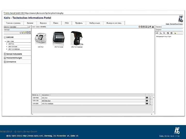 Seite 15 17. 02. 2018 - © Ka. Vo Dental Gmb. H © by