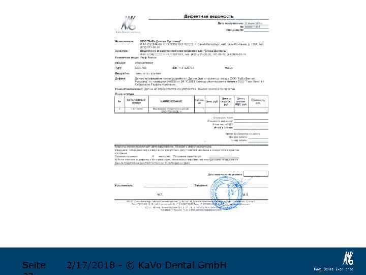 Seite 2/17/2018 - © Ka. Vo Dental Gmb. H 
