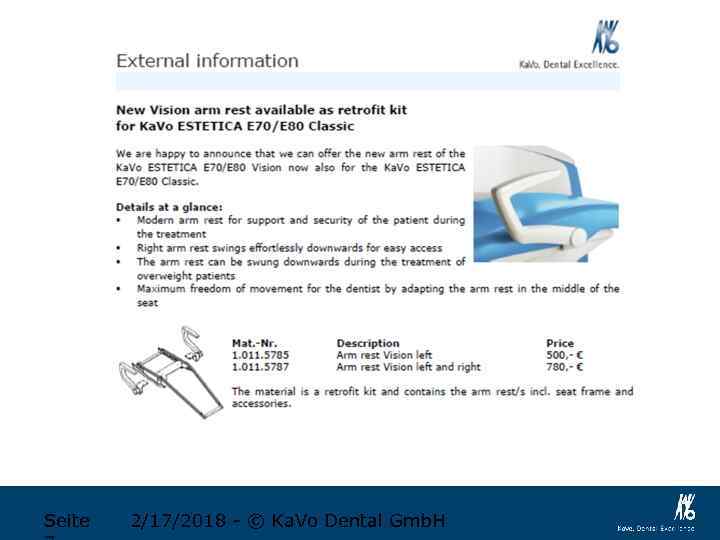 Seite 2/17/2018 - © Ka. Vo Dental Gmb. H 