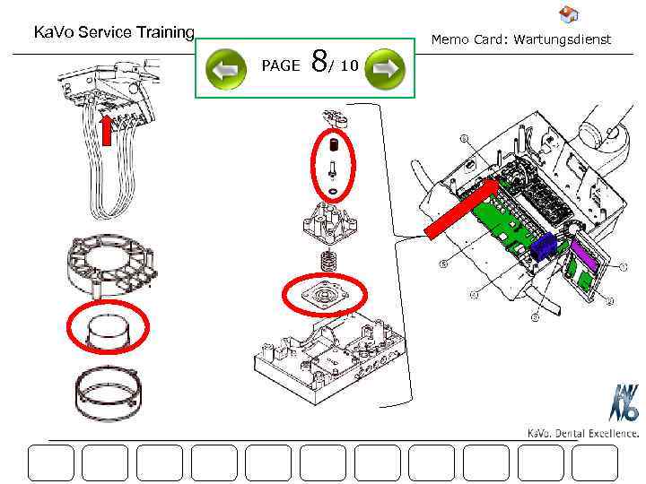 Ka. Vo Service Training PAGE 8/ 10 Memo Card: Wartungsdienst 