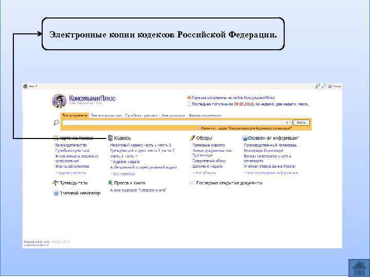 Электронные копии кодексов Российской Федерации. 