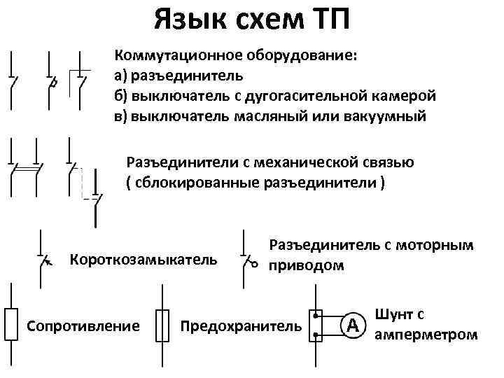 Разъединитель в схеме