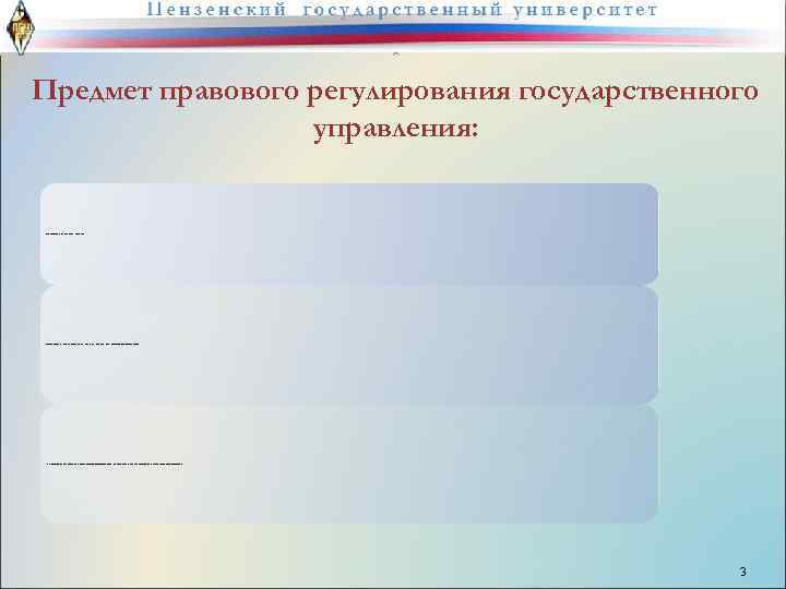 Предмет правового регулирования государственного управления: отношения между государством (его органами) и обществом, гражданами; отношения