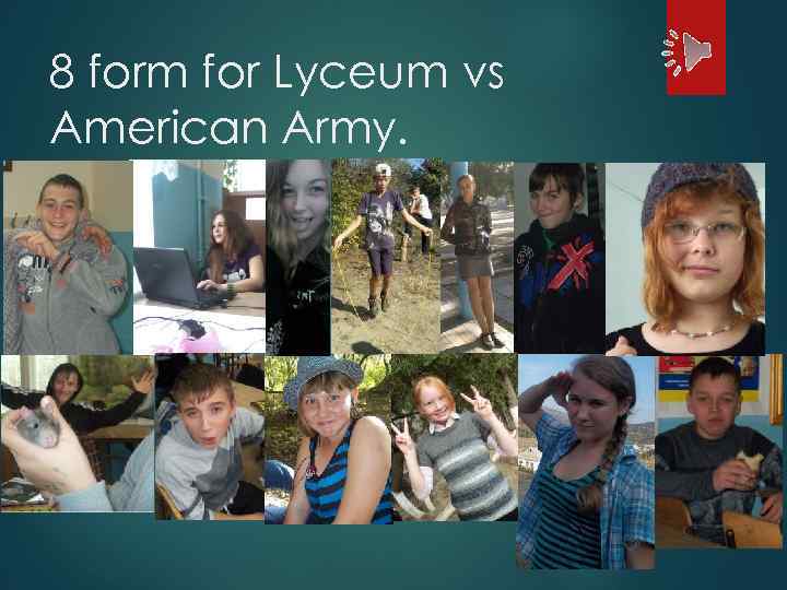 8 form for Lyceum vs American Army. 