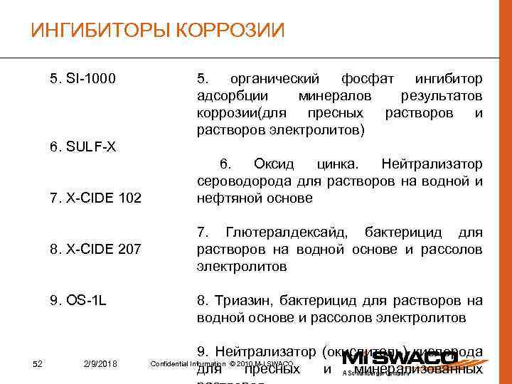 ИНГИБИТОРЫ КОРРОЗИИ 5. SI-1000 5. органический фосфат ингибитор адсорбции минералов результатов коррозии(для пресных растворов