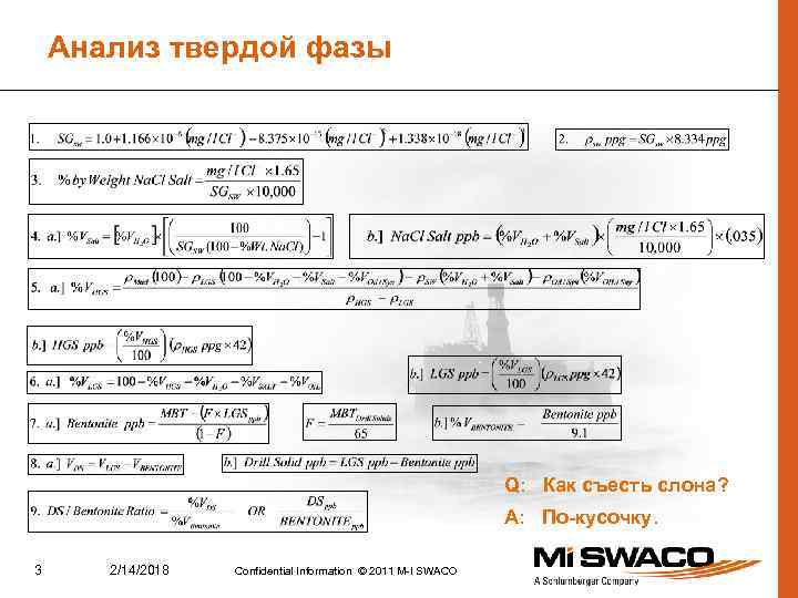 Анализ твердой фазы Q: Как съесть слона? A: По-кусочку. 3 2/14/2018 Confidential Information ©