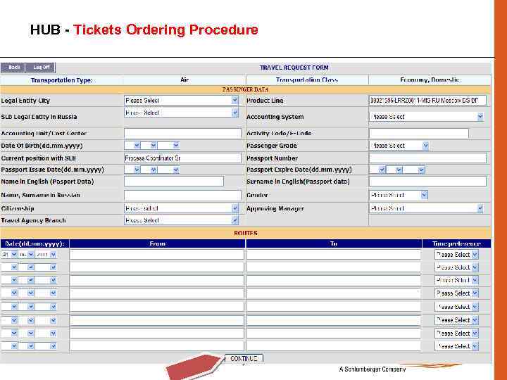 HUB - Tickets Ordering Procedure 24 2/8/2018 Confidential Information © 2010 M-I SWACO 